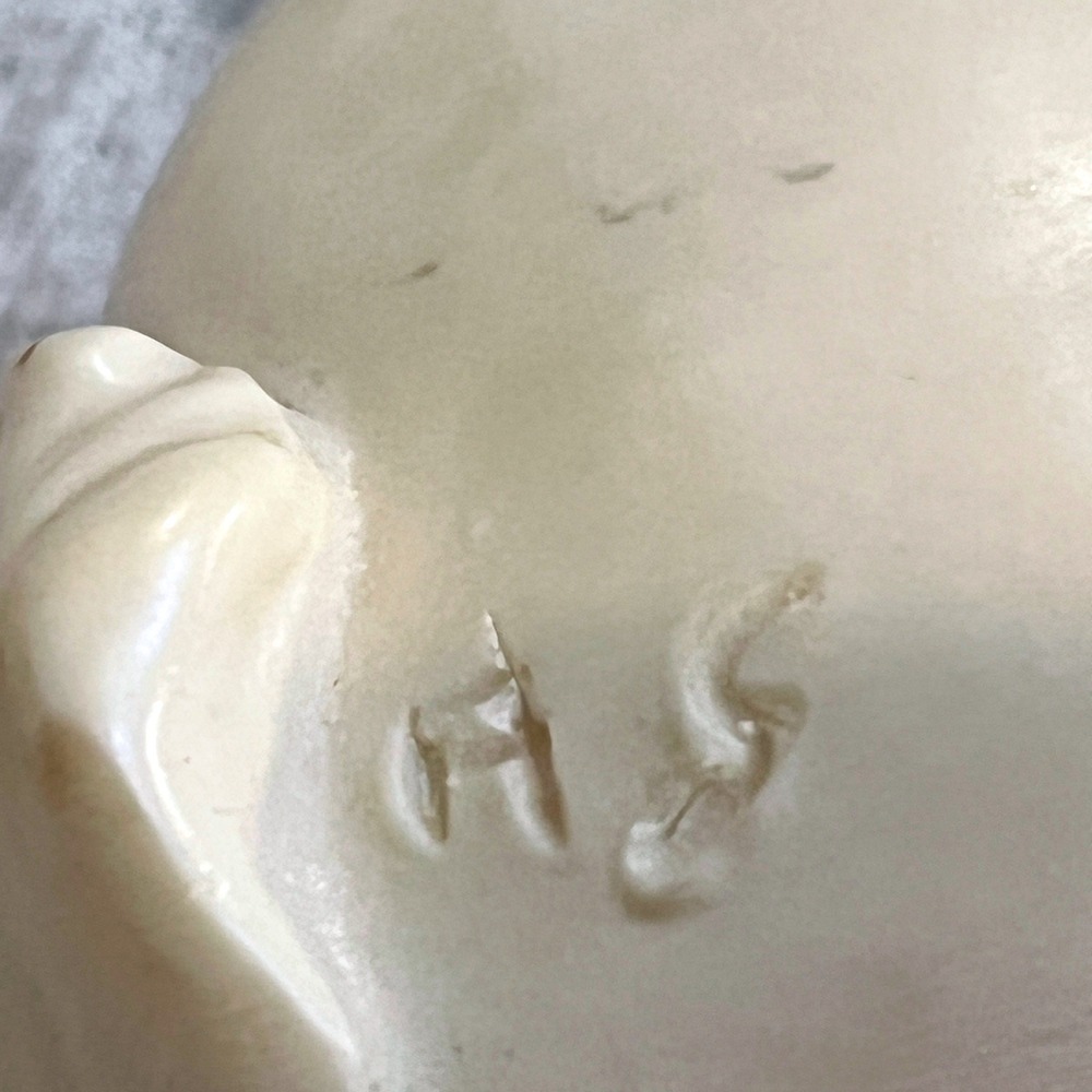 A Santini Italy Alabaster Rabbit Figurine Sculpture Vintage Signed White Bunny - Picture 3 of 6